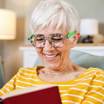 Olvasószemüveg, kerek keret, teljes keret, PC lencsék, kékfény elleni