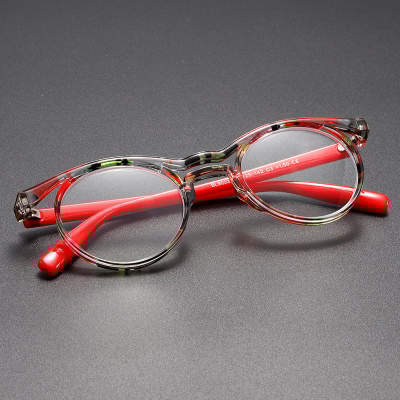 Olvasószemüveg, kerek keret, teljes keret, PC lencsék, kékfény elleni