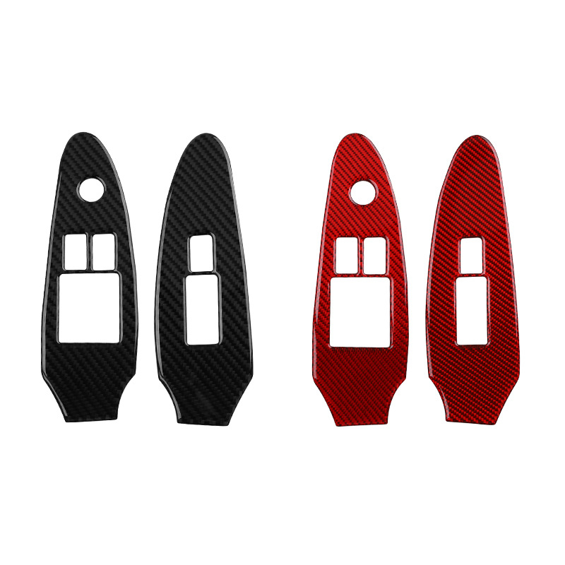 Szénszálas ablakemelő gombkeret Nissan 370Z Z34-hez, ragasztóval, logó nyomtatás lehetősége, Guangzhouban készült