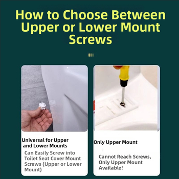 WC fedél csavar készlet – univerzális kerek kattintó fedél, rögzített bővítés, PP anyag, CE tanúsítvány