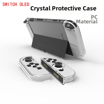 Ochranný obal pre Nintendo Switch OLED - Transparentné PC, tvrdý a tenký, vstrekované, sada 6 kusov