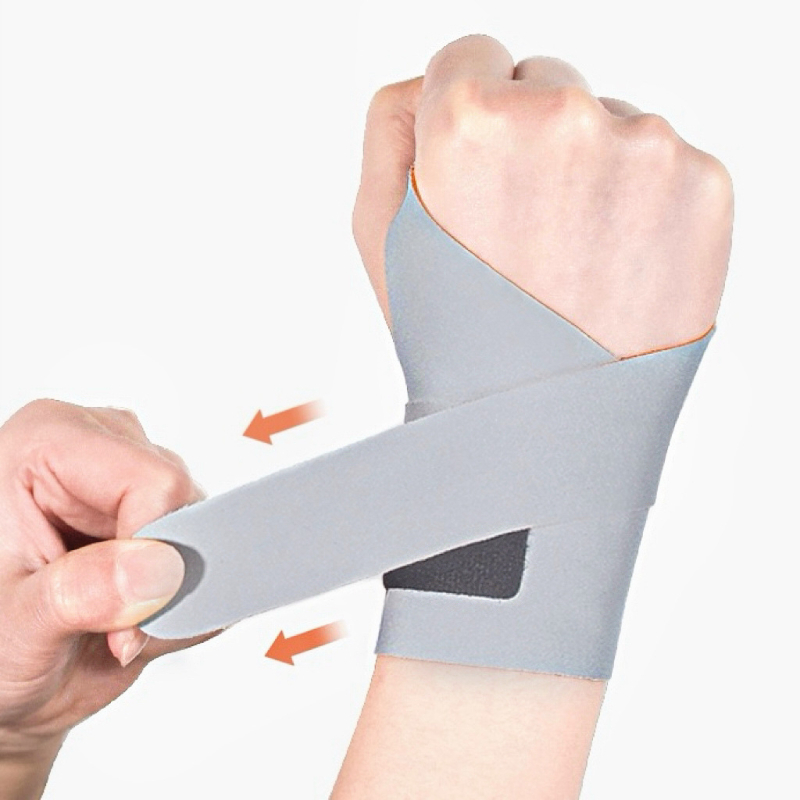 Nylon csuklóvédő, sportkarszalag badmintonhoz, alkalmas futáshoz, kerékpározáshoz és asztaliteniszhez