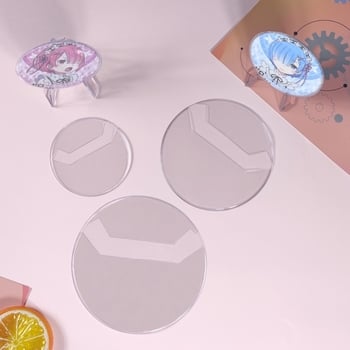 Προστατευτικό κάλυμμα από διαφανές PVC για κυκλικές ετικέτες; θερμική σφράγιση, χωρίς λογότυπο, φόρτος 600–650 g, για αποθήκευση και επίδειξη