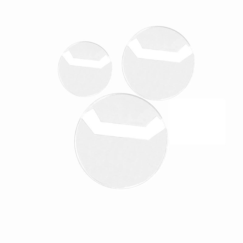 Προστατευτικό κάλυμμα από διαφανές PVC για κυκλικές ετικέτες; θερμική σφράγιση, χωρίς λογότυπο, φόρτος 600–650 g, για αποθήκευση και επίδειξη