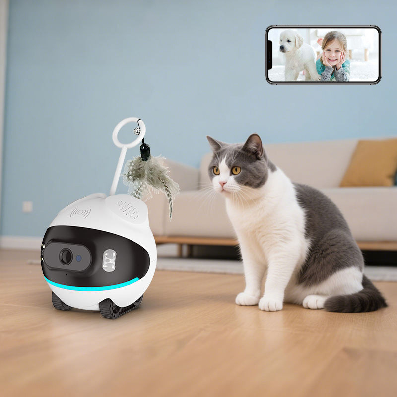 WiFi PTZ gömbkamera beltéri állatfigyeléshez és távoli barangoláshoz — 0,02 lux, -5…55 °C, 5,5 V, ABS műanyag