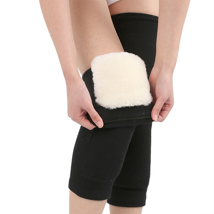 Térdvédő gyapjú béléssel, testanyag pamut-elasztán, hosszított hosszúságú, térdvédelem, hegymászáshoz és általános használathoz
