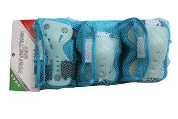 Gyerekeknek szóló védőfelszerelés-készlet görkorcsolyázáshoz és kerékpározáshoz — tenyér-, könyök- és térdvédők; gumitest; 60 darabos készlet