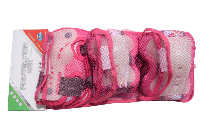 Gyerekeknek szóló védőfelszerelés-készlet görkorcsolyázáshoz és kerékpározáshoz — tenyér-, könyök- és térdvédők; gumitest; 60 darabos készlet