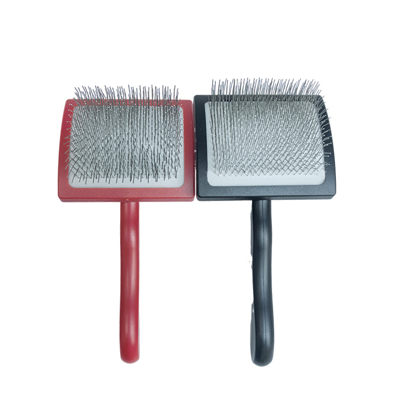 Jingbanna Ívelt felületű kisállat-grooming keféje, macska tűs fésű, szőr eltávolítása, gubóoldás, ABS anyag