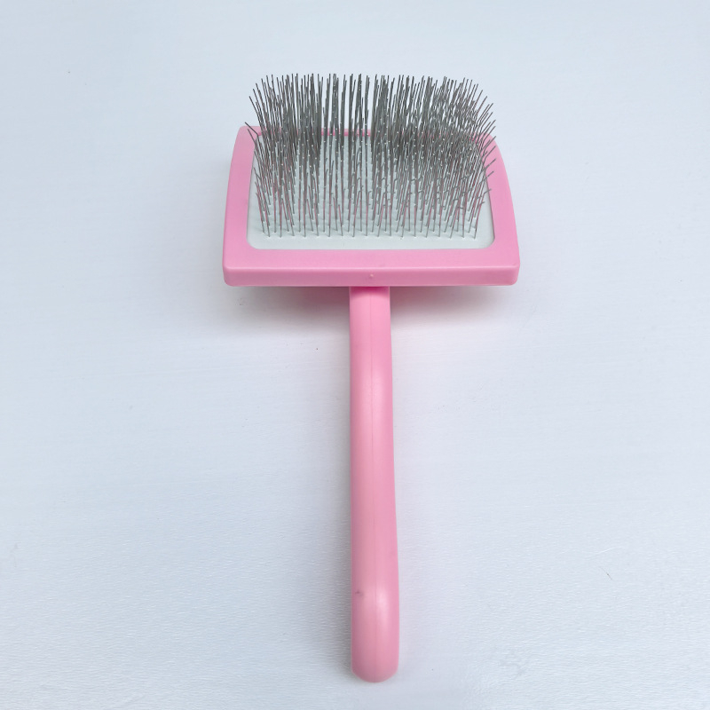 Jingbanna Ívelt felületű kisállat-grooming keféje, macska tűs fésű, szőr eltávolítása, gubóoldás, ABS anyag