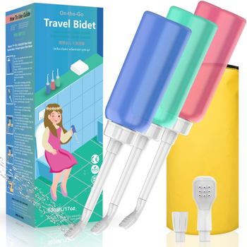 Hordozható bidé, EVA-PP anyag, Chenrui Technology márka, kézi nyomással működő vízellátás, Xiamen, Fujian