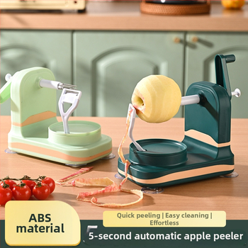 Automatický ošúpač jabĺk - ručne ovládaný, viacúčelový, materiál ABS+PP+nerezová oceľ, tlač loga dostupná, uvedenie na trh 2025