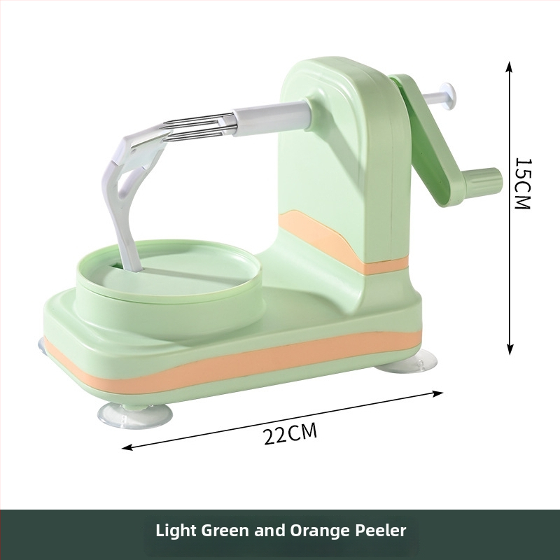 Automatický ošúpač jabĺk - ručne ovládaný, viacúčelový, materiál ABS+PP+nerezová oceľ, tlač loga dostupná, uvedenie na trh 2025