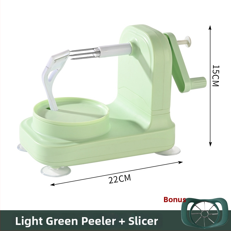 Automatický ošúpač jabĺk - ručne ovládaný, viacúčelový, materiál ABS+PP+nerezová oceľ, tlač loga dostupná, uvedenie na trh 2025