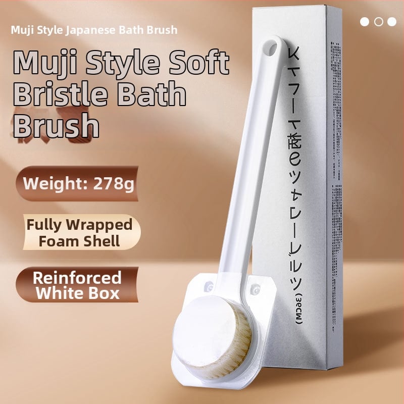 Yixi perie de duș și masaj cu mâner lung – PP + lână de nailon, pentru adulți, Zhejiang