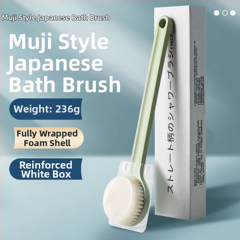 Yixi perie de duș și masaj cu mâner lung – PP + lână de nailon, pentru adulți, Zhejiang