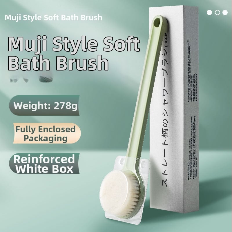 Yixi perie de duș și masaj cu mâner lung – PP + lână de nailon, pentru adulți, Zhejiang