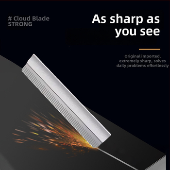 10 darab szemöldökformázó pengekészlet, martenzites rozsdamentes acél, egyoldalú bordázott kaparó