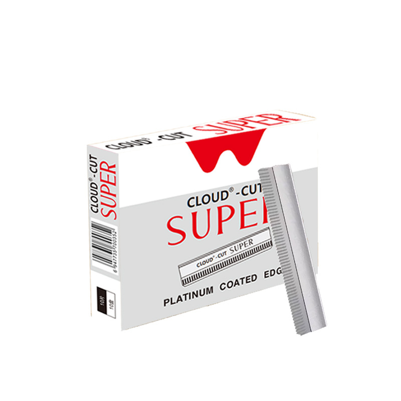 10 darab szemöldökformázó pengekészlet, martenzites rozsdamentes acél, egyoldalú bordázott kaparó