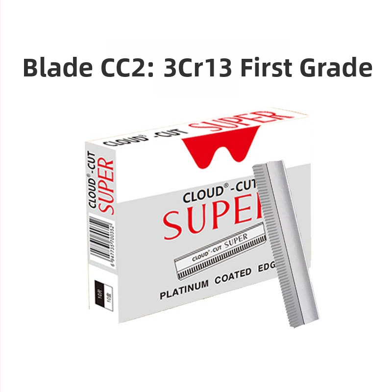 10 darab szemöldökformázó pengekészlet, martenzites rozsdamentes acél, egyoldalú bordázott kaparó