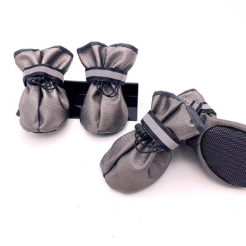 Cipele za pse s Velcro kopčom, platnene, protuklizne, tople, otporne na habanje, ležerni stil