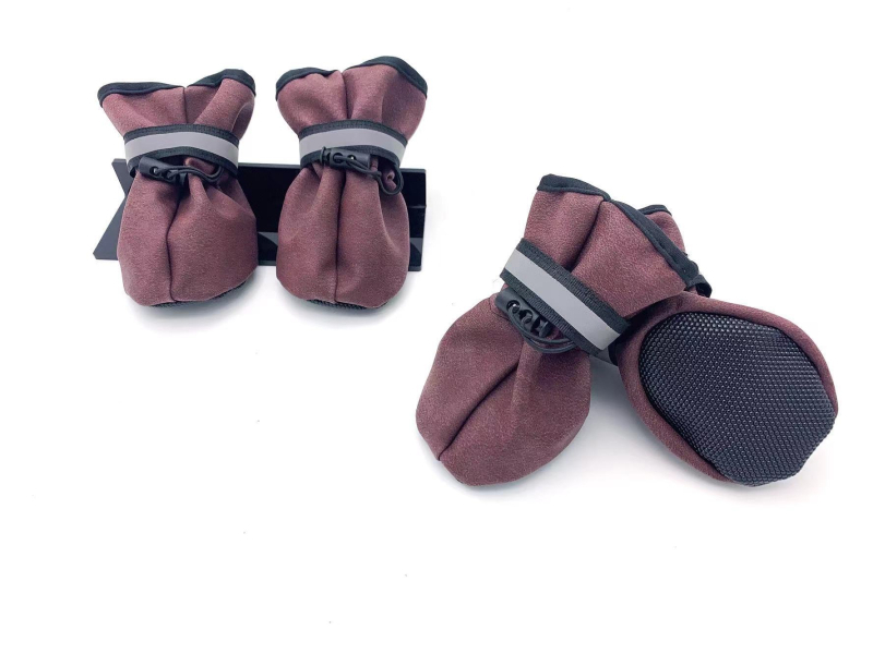 Cipele za pse s Velcro kopčom, platnene, protuklizne, tople, otporne na habanje, ležerni stil