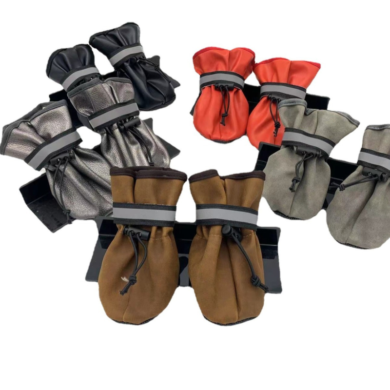 Cipele za pse s Velcro kopčom, platnene, protuklizne, tople, otporne na habanje, ležerni stil