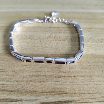 Réz geometriai karkötő, uniszex INS stílus, elektroplattált felülettel