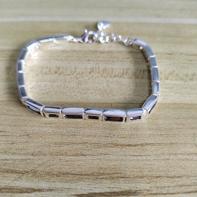 Réz geometriai karkötő, uniszex INS stílus, elektroplattált felülettel