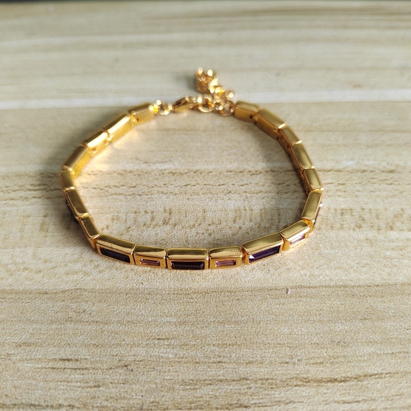 Réz geometriai karkötő, uniszex INS stílus, elektroplattált felülettel