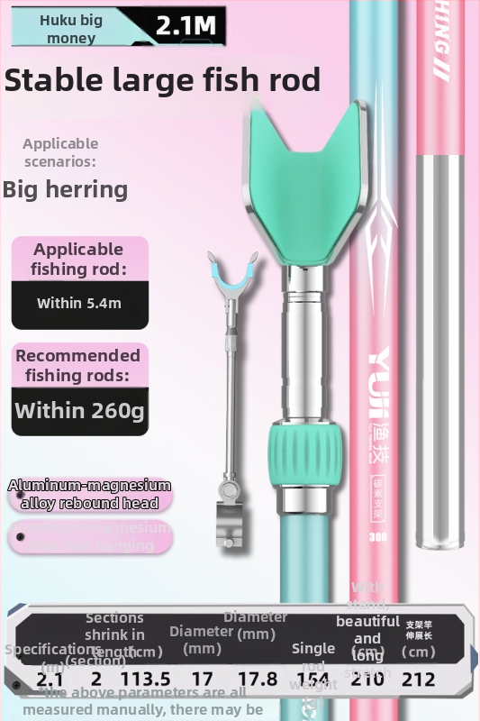 Externý prenosný karbonový vežový držiak na rybárske prúty s viacnásobnou rotáciou