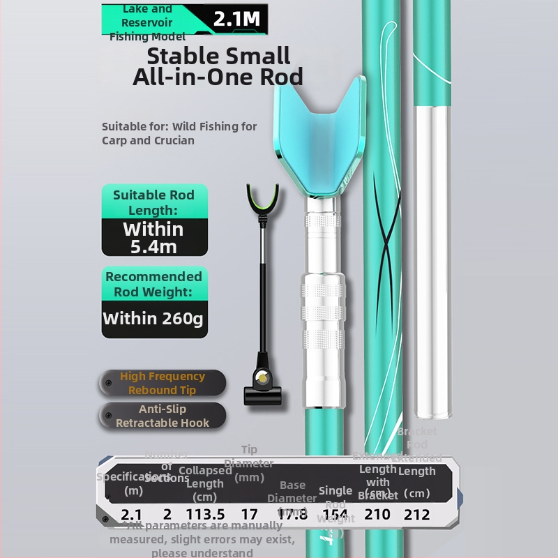 Externý prenosný karbonový vežový držiak na rybárske prúty s viacnásobnou rotáciou