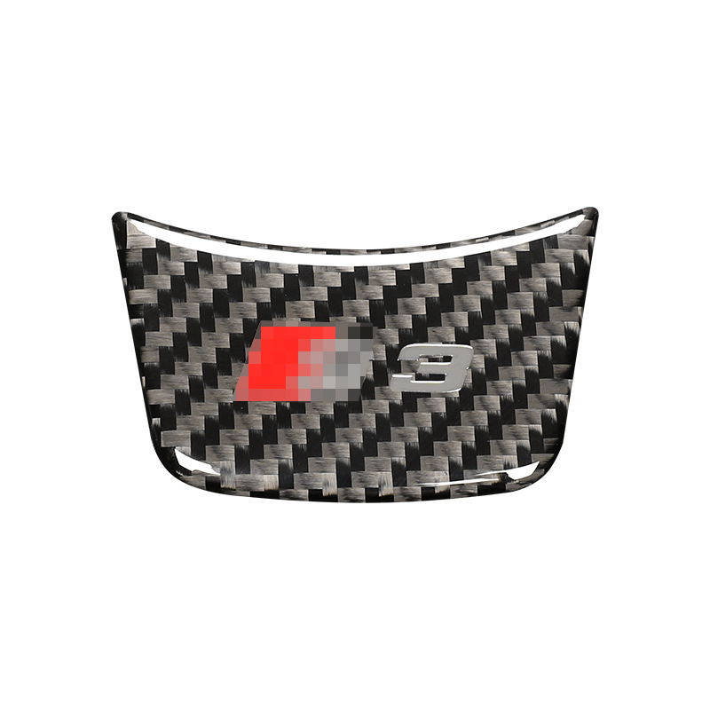 Audi kormány dekoratív matrica A7/A6L/A4L/A3/A1 – szénszálas anyag kristály ragasztóval, Nakakoto Baiyue, testreszabható, logóval, Guangzhou eredet