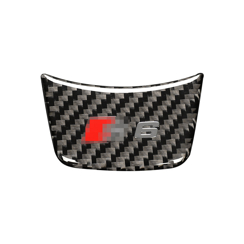 Audi kormány dekoratív matrica A7/A6L/A4L/A3/A1 – szénszálas anyag kristály ragasztóval, Nakakoto Baiyue, testreszabható, logóval, Guangzhou eredet