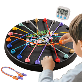 Kötél Kibogó Kihívás — Kétjátékos interaktív oktatási társasjáték, szellemi fejlesztés, műanyag