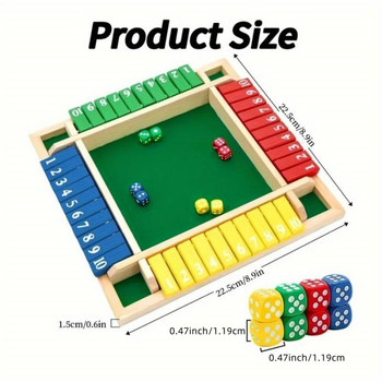 Fából készült ivójáték négyoldalas flip-kártyákkal beltéri használatra — család és barátok, blisteres csomagolás, 15–35 éveseknek