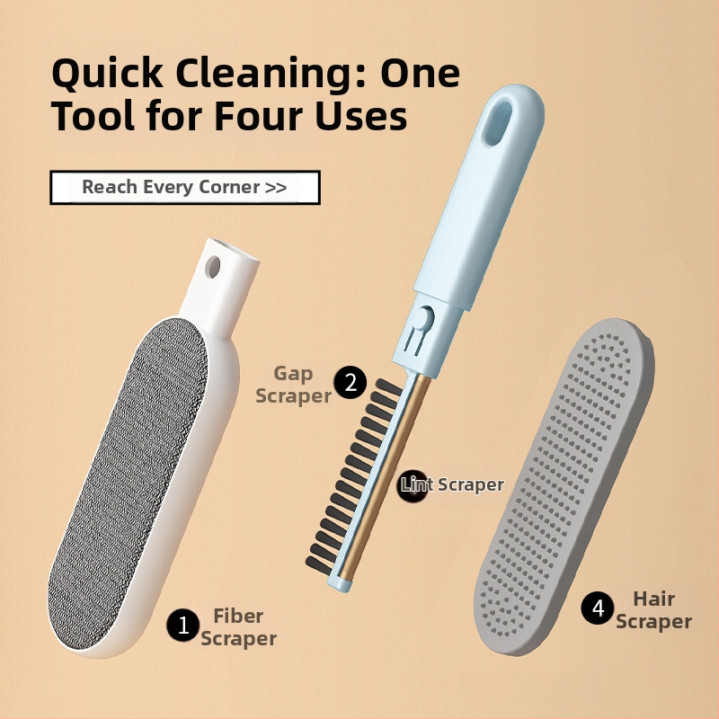 4-in-1 ruhaszőrtelenítő elektromos statikus kefével, ABS