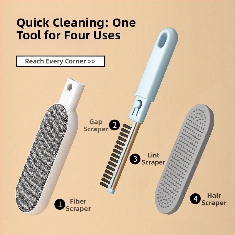 4-in-1 ruhaszőrtelenítő elektromos statikus kefével, ABS