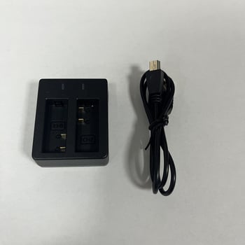 Dvostruki punjač baterija s plastičnim kućištem za SJCAM SJ4000 i EKEN H8, USB kabel uključen