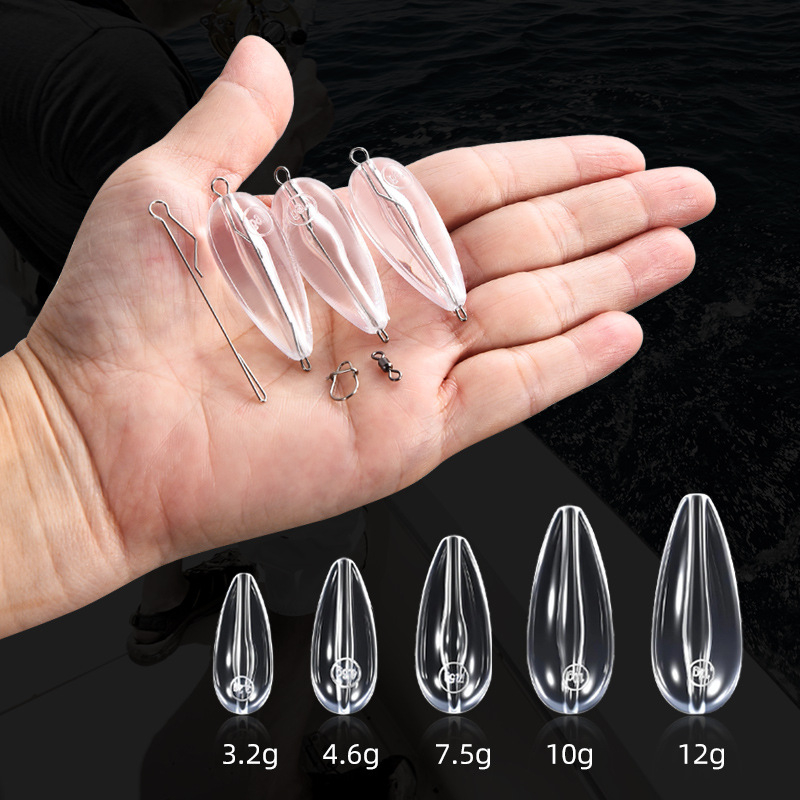 Távolra dobó horgász segédeszköz, alulról módosított tűkészlet, lassú süllyedő eszköz, műanyag csatlakozó a felszereléshez