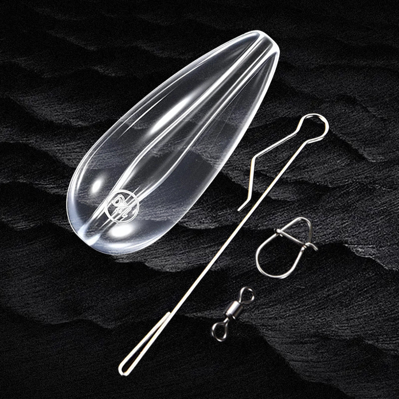 Távolra dobó horgász segédeszköz, alulról módosított tűkészlet, lassú süllyedő eszköz, műanyag csatlakozó a felszereléshez