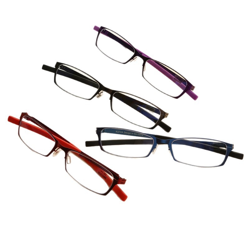 Wei Jian olvasószemüveg, ultraklar lencsék kékfény elleni védelemmel, teljes keret, rozsdamentes acél keret, 2025 tavaszi megjelenés.
