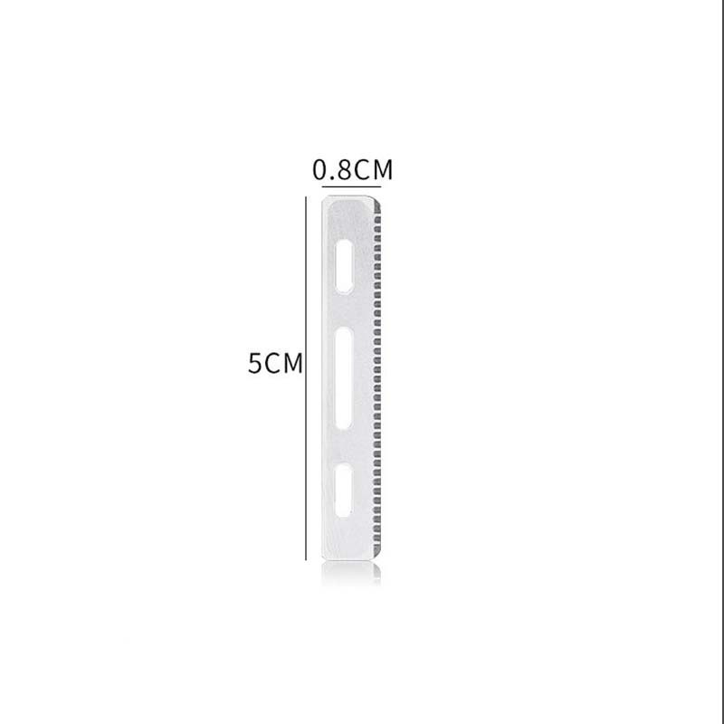 Szemöldökformázó kés acél pengével, márka nélküli, otthoni használatra