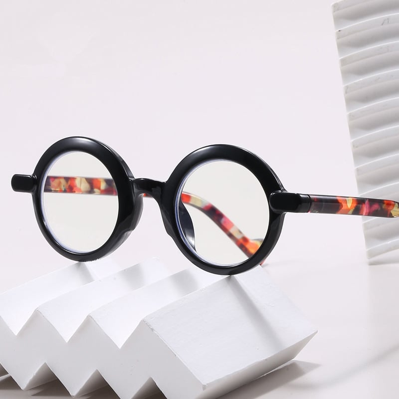  Olvasószemüveg kékfény elleni védelemmel, kerek keret, teljes keret, lencsék Pcs, retro irodalmi retro stílus