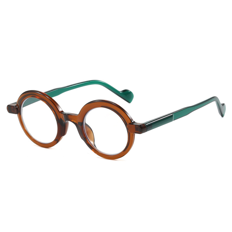 Olvasószemüveg kékfény elleni védelemmel, kerek keret, teljes keret, lencsék Pcs, retro irodalmi retro stílus