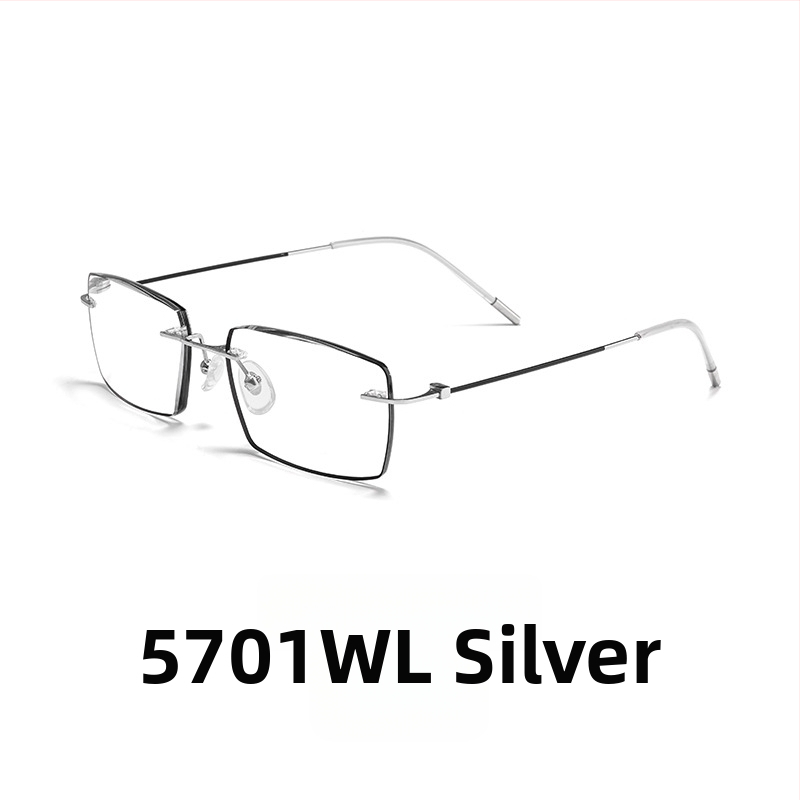 Időseknek készült keret nélküli olvasó szemüveg, AC lencsék, anti-kék fény, sugárzás elleni védelem, myopia támogatás