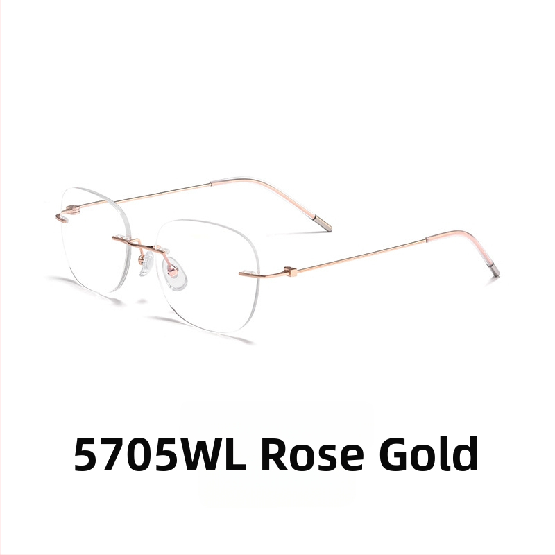 Időseknek készült keret nélküli olvasó szemüveg, AC lencsék, anti-kék fény, sugárzás elleni védelem, myopia támogatás