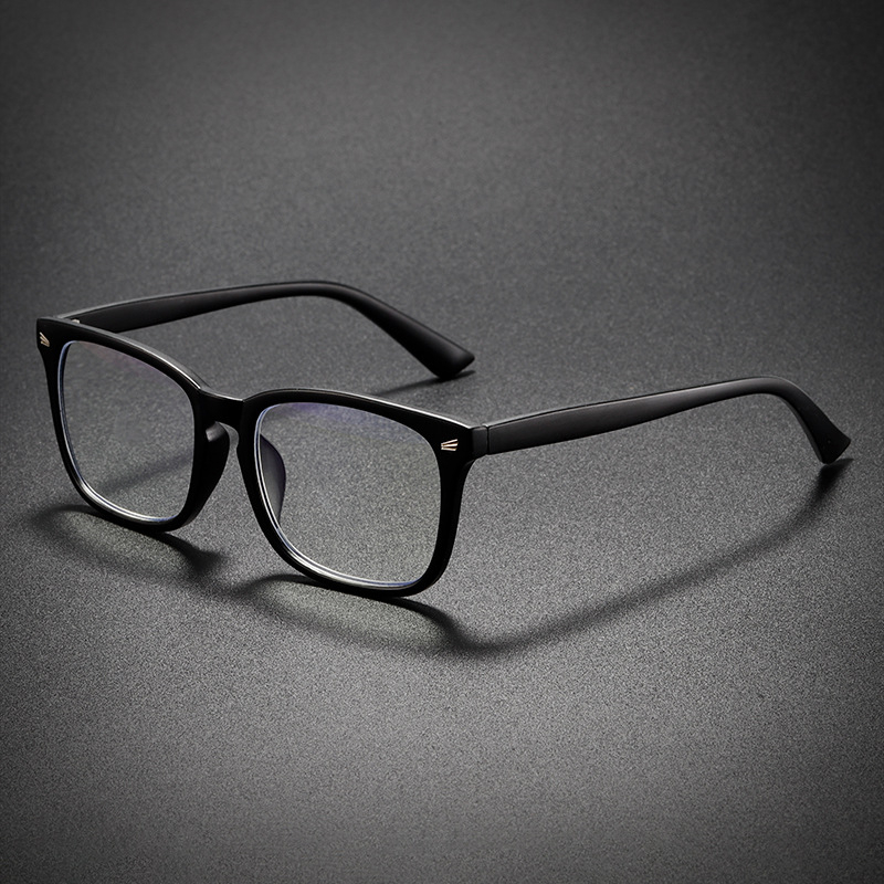 Olvasó szemüveg kocka kerettel, akril lencsék, teljes keret, PC keretanyag, rövidlátás kompatibilis