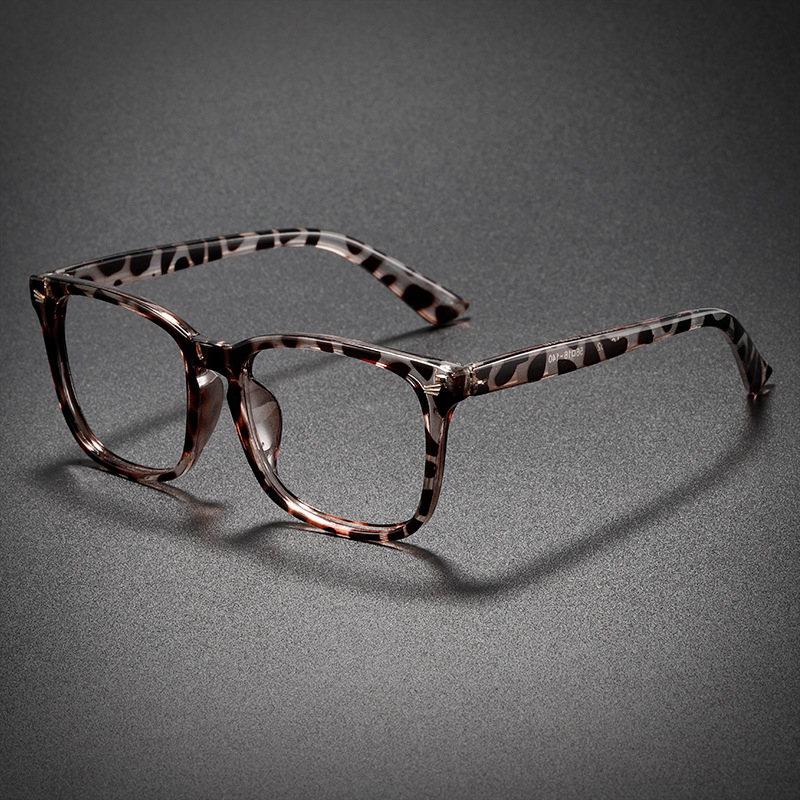 Olvasó szemüveg kocka kerettel, akril lencsék, teljes keret, PC keretanyag, rövidlátás kompatibilis