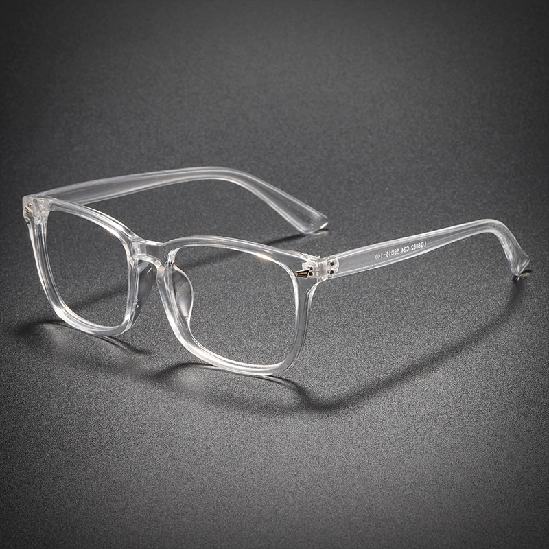 Olvasó szemüveg kocka kerettel, akril lencsék, teljes keret, PC keretanyag, rövidlátás kompatibilis